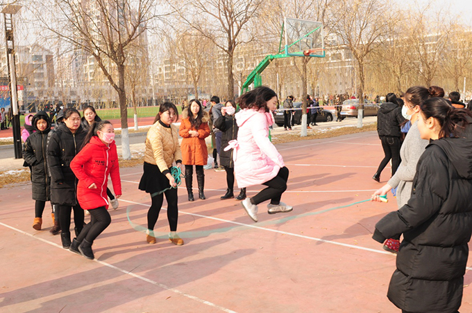 院团委组织开展纪念“一二.九“运动集体跳绳比赛